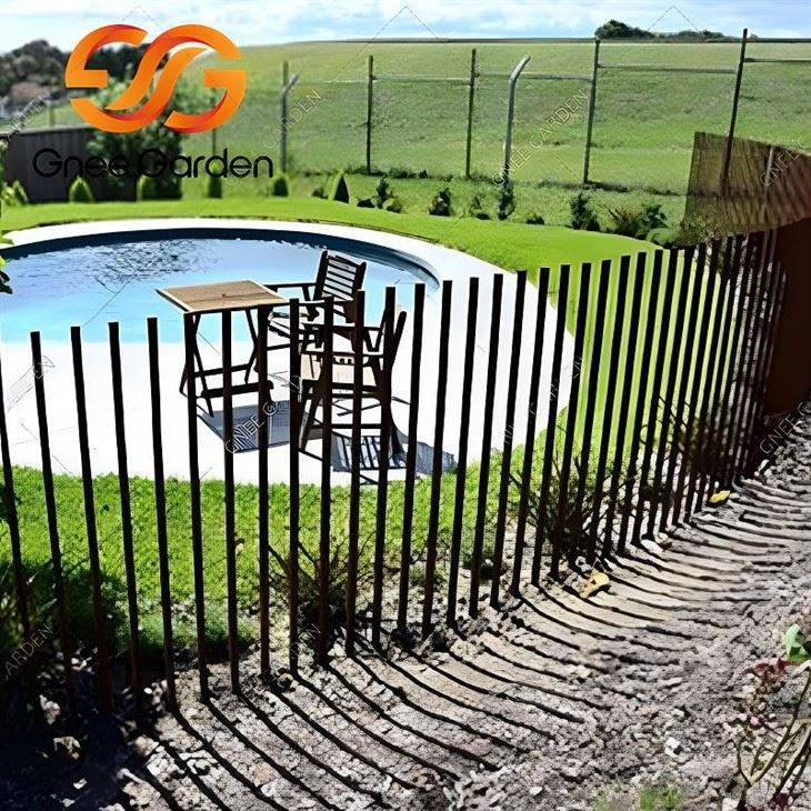 corten steel farm fence posts(001)