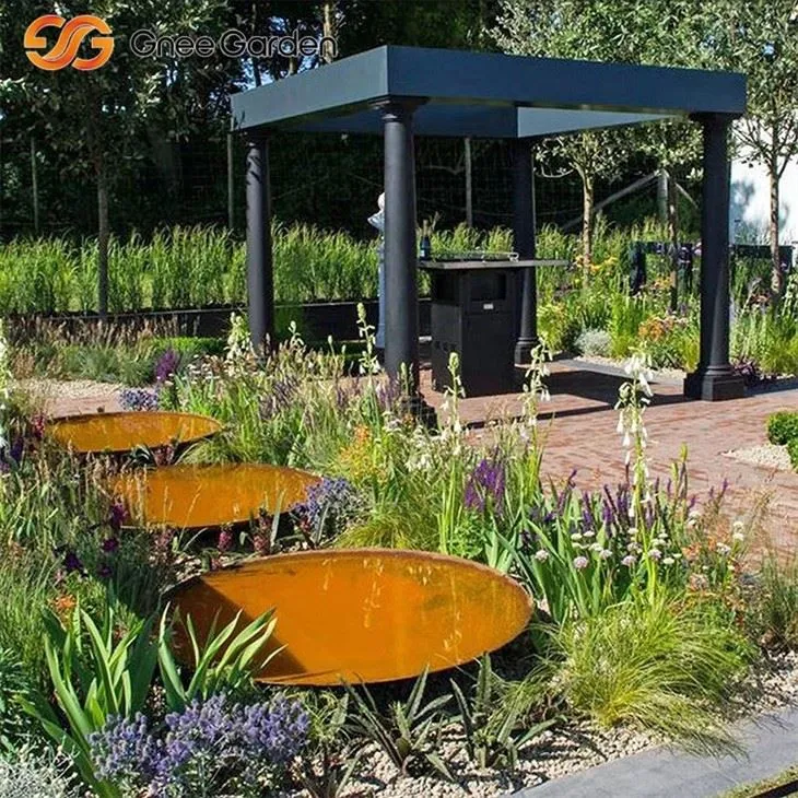 Corten Elegáns Fire Bowl hátsó udvari dekoráció