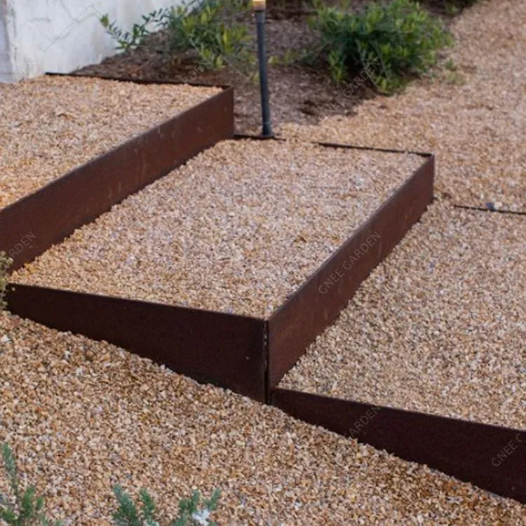 Corten kültéri kerti lépcsők