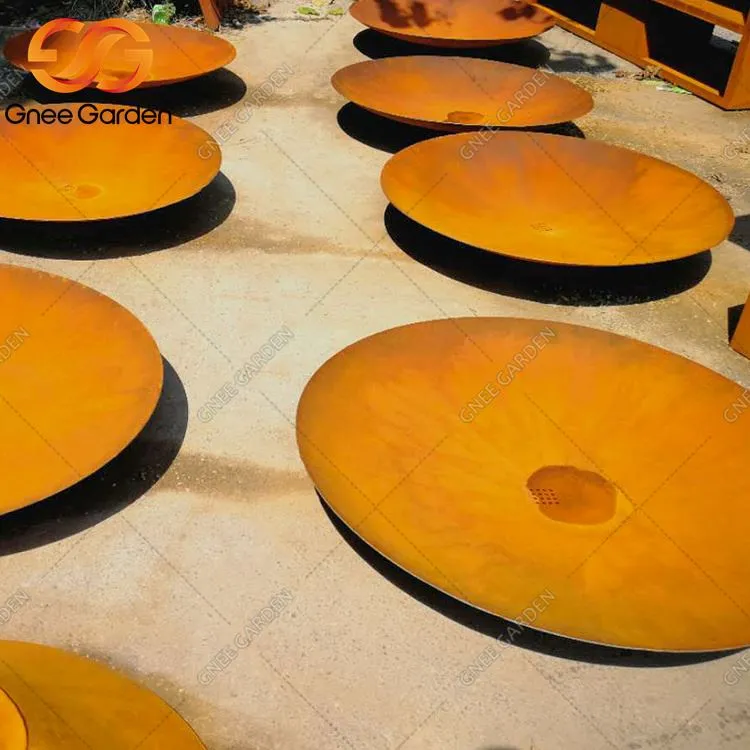 Corten kültéri rönkégő