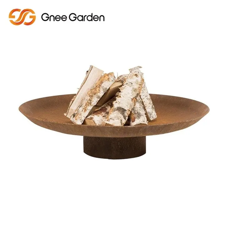 Corten rusztikus tűz pit modern stílus