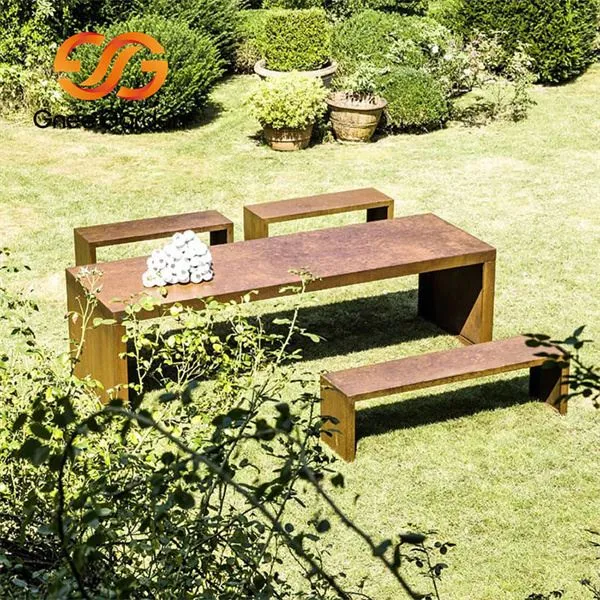 Corten Steel utcai és parki bútorok