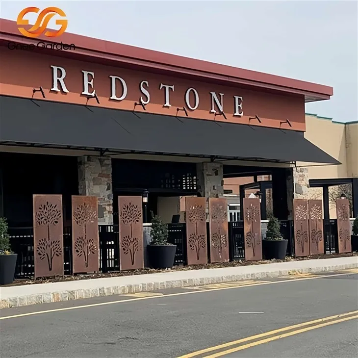 Kerti lézerrel vágott fémkéreg képernyők