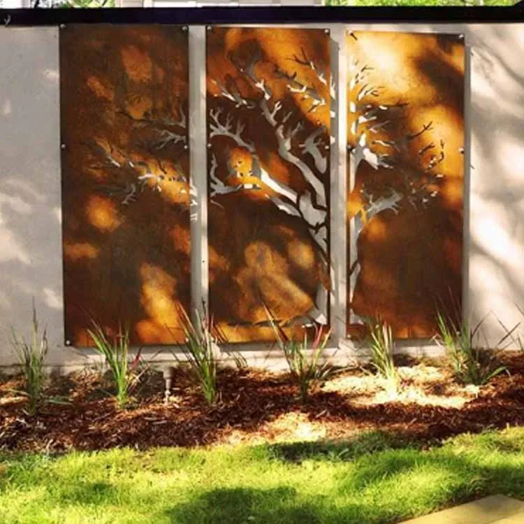 Otthoni kerti lézerrel vágott kerítéspanelek kültéri használatra