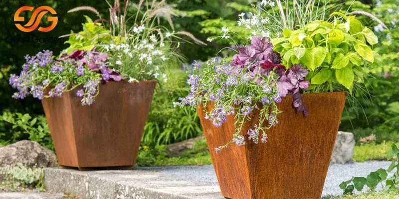 landscape corten steel planters landscape corten steel planters