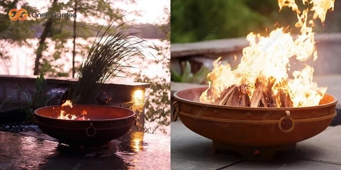 Corten Steel Wood-Burning Fire Pit Corten Steel Wood-Burning Fire Pit