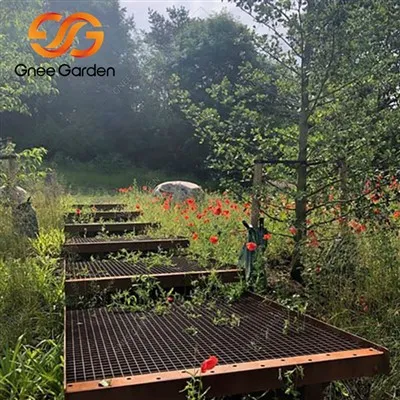 Corten Steel kültéri kerti lépcsők