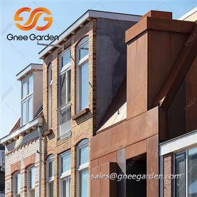 Corten acél burkolólapok